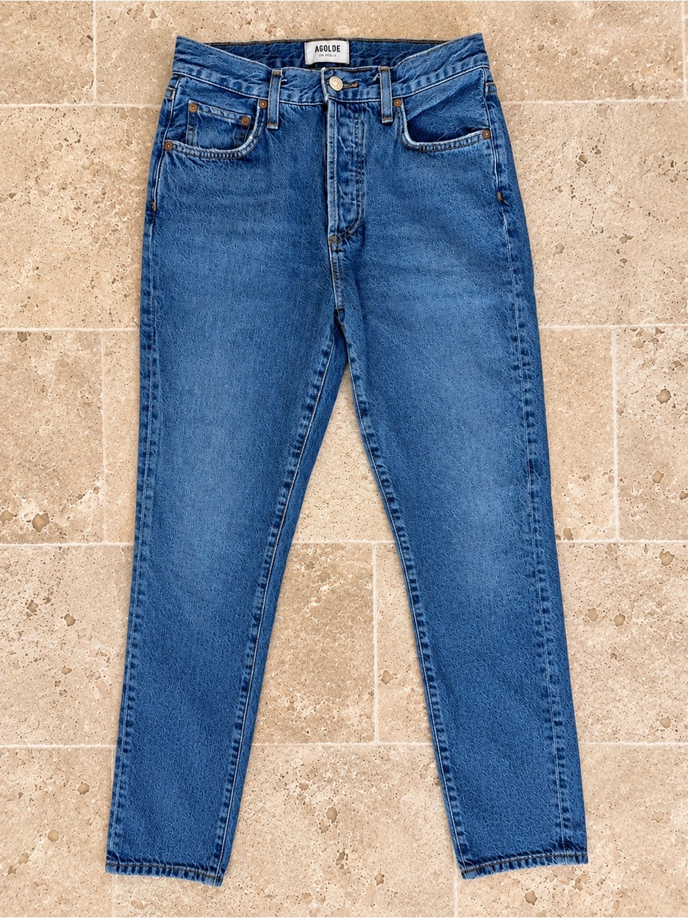 AGOLDE Austin Mid-Rise in Medium Vintage Blue